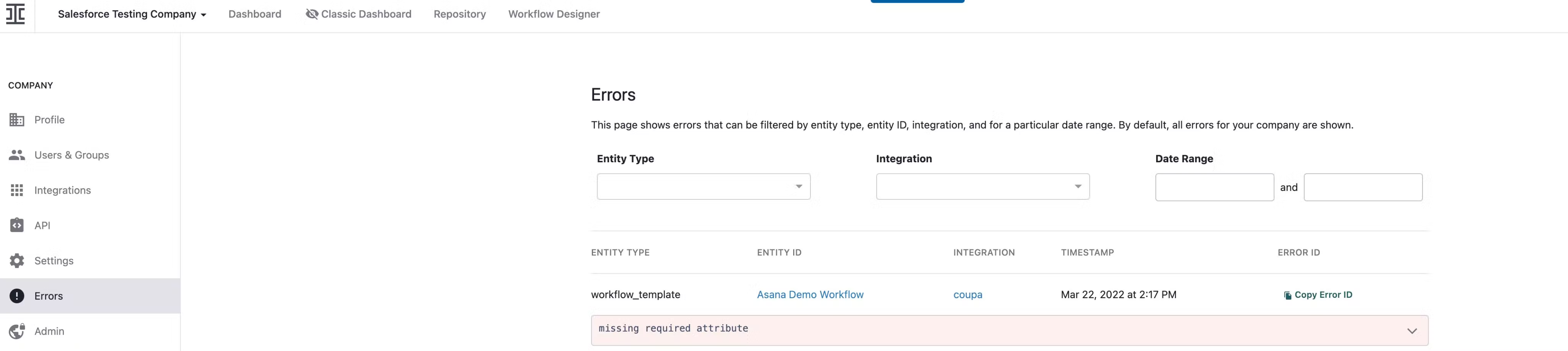 Troubleshoot Ironclad Integration Errors – Ironclad