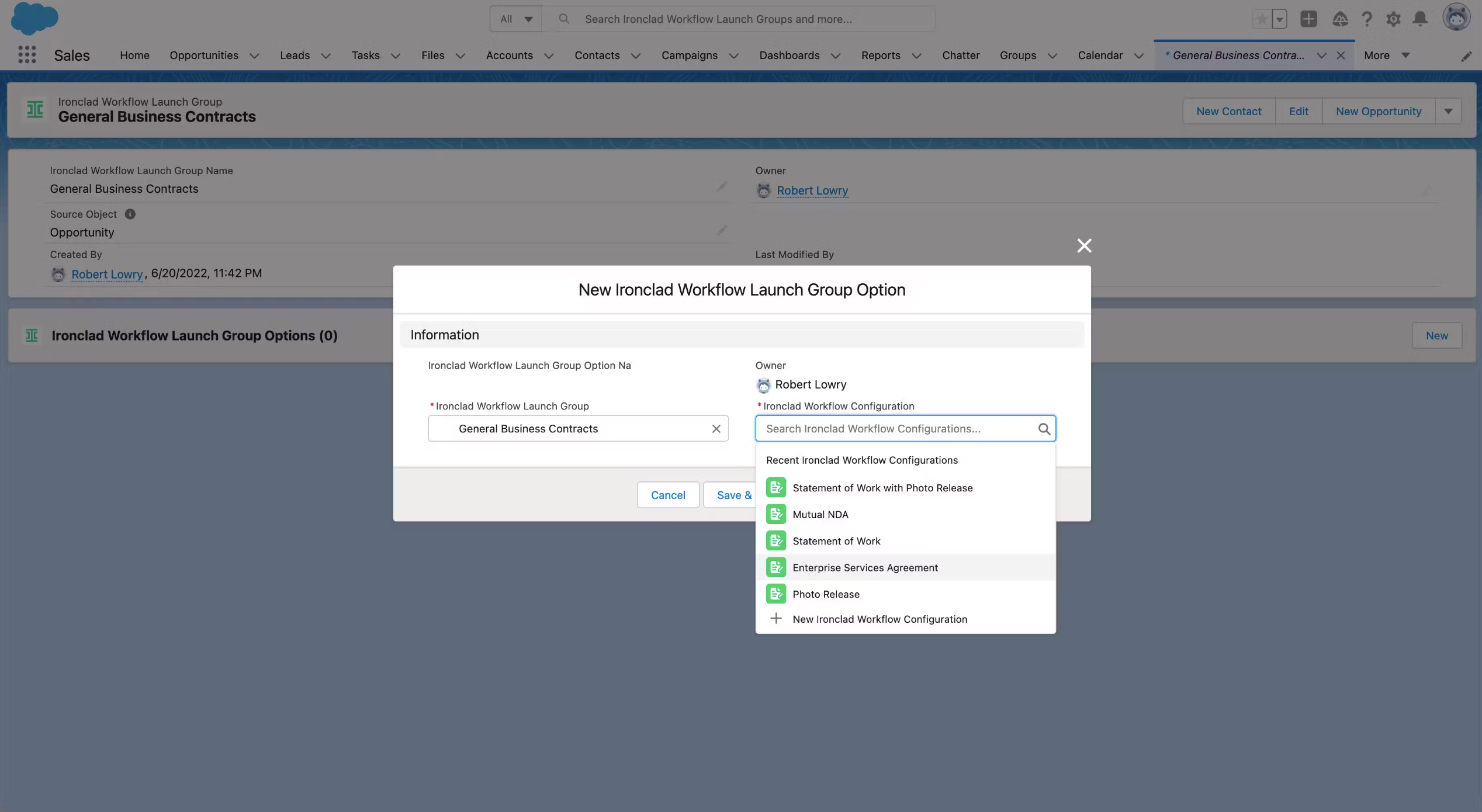 Configure Additional Salesforce & Ironclad Workflow Permissions and