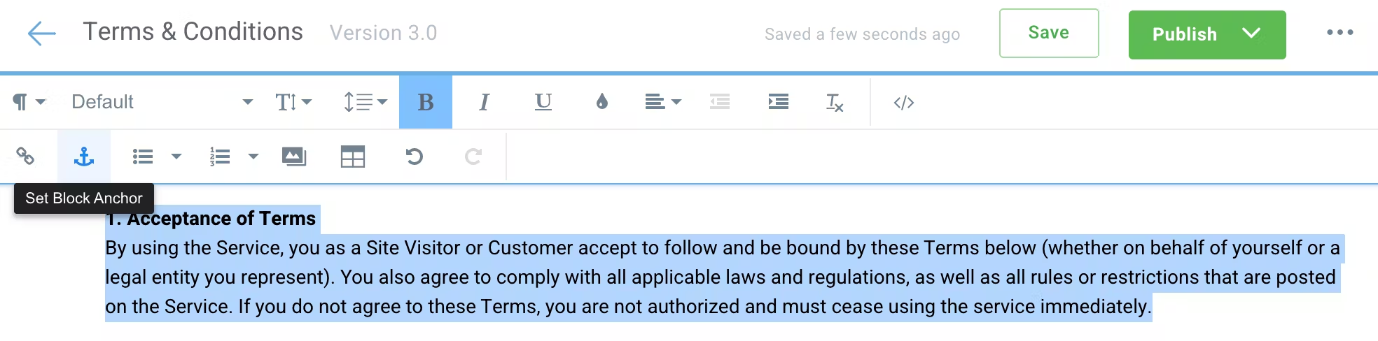 Use the Clickwrap Editor – Ironclad