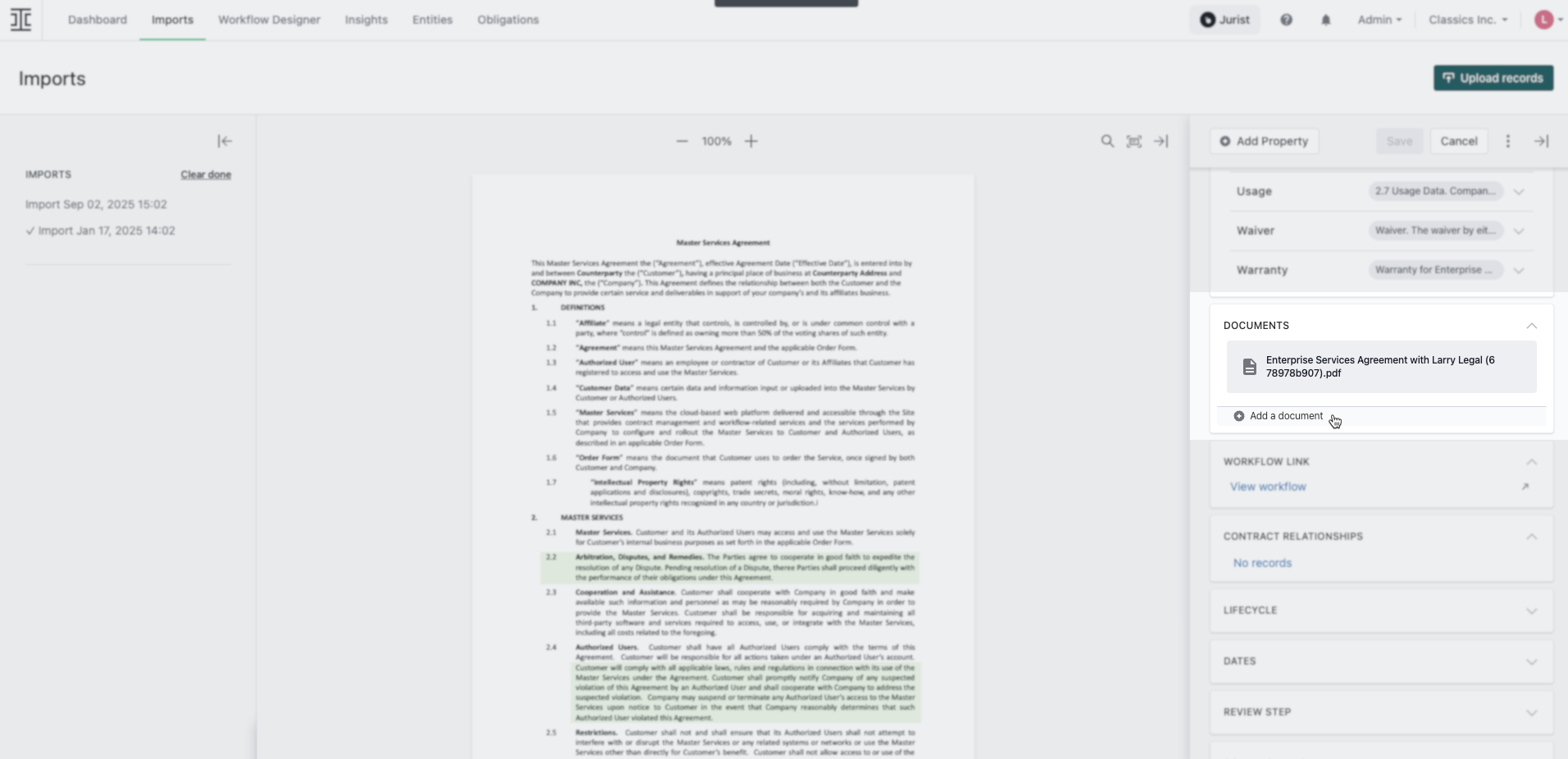 Edit a Record’s Documents and Properties (Metadata) – Ironclad